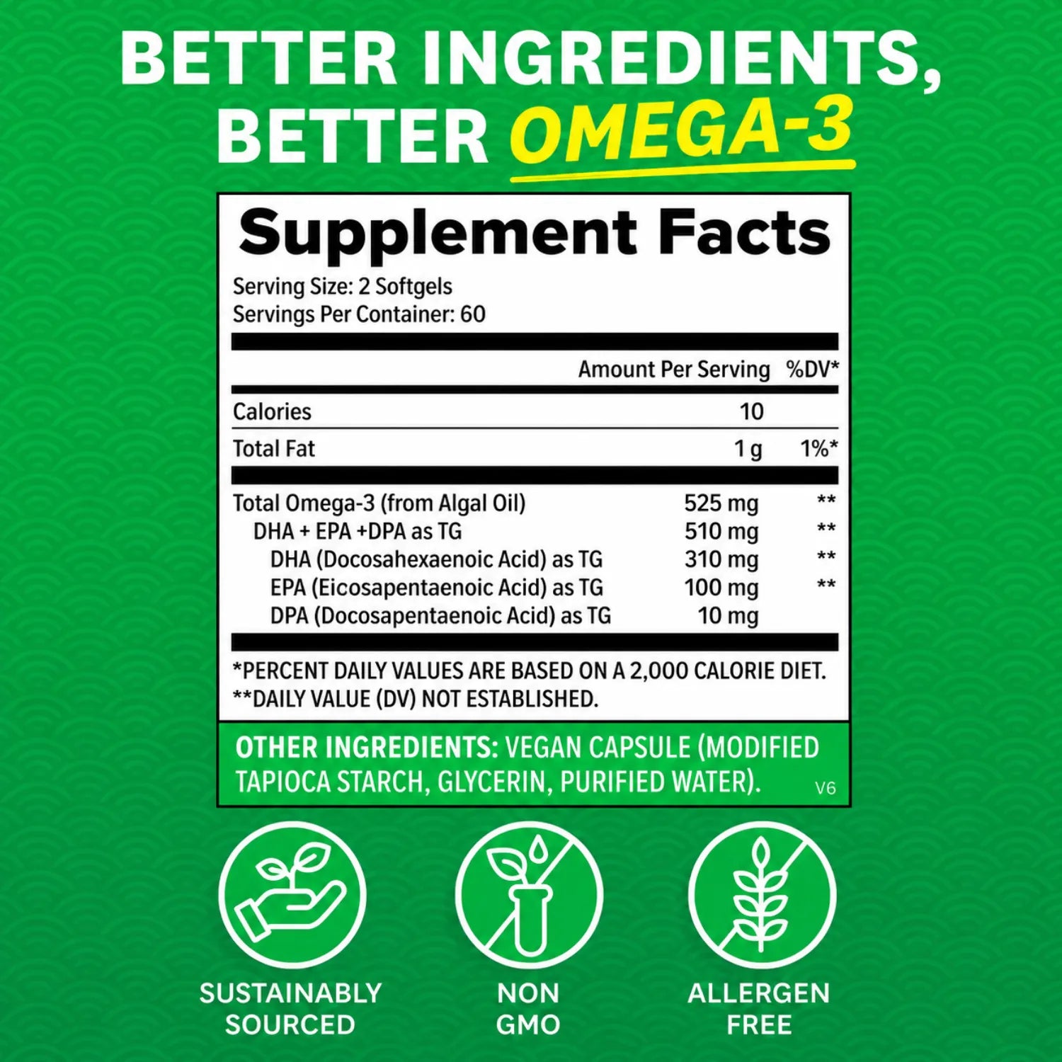 Zenwise Omega 3 Vegano 475 mg 120 Softgels Sfn