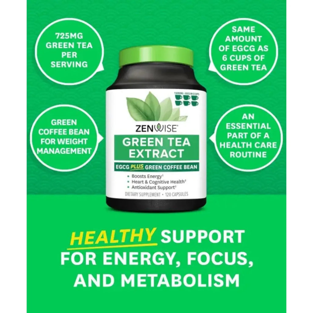 Zenwise Extracto de té verde 120 cápsulas sfn