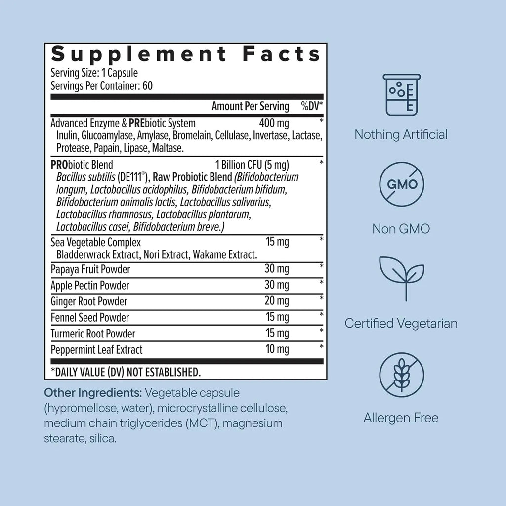 Zenwise Probióticos para mujeres con enzimas 60 capsulas Sfn