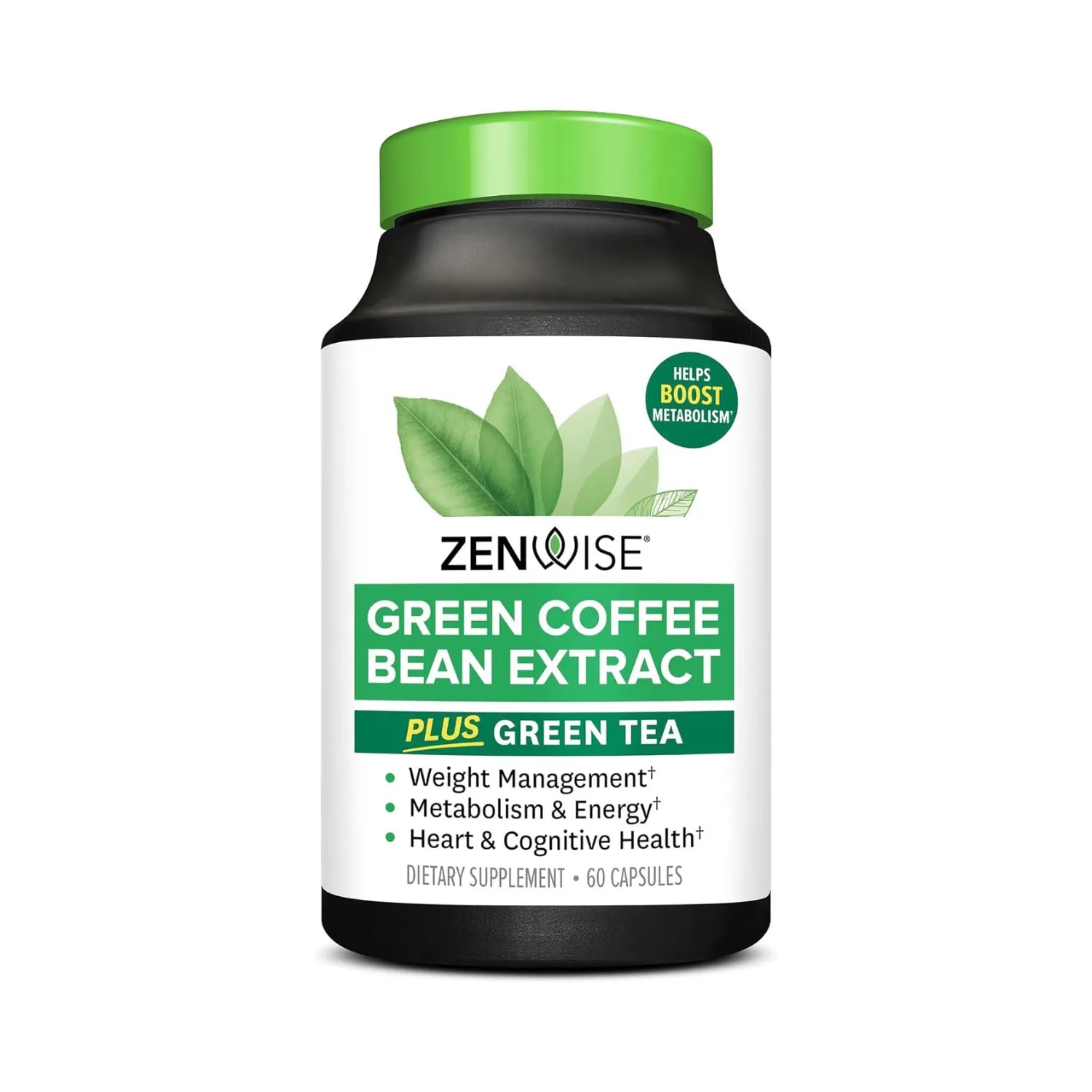 Zenwise Extracto de grano de café y té verde 60 caps Sfn