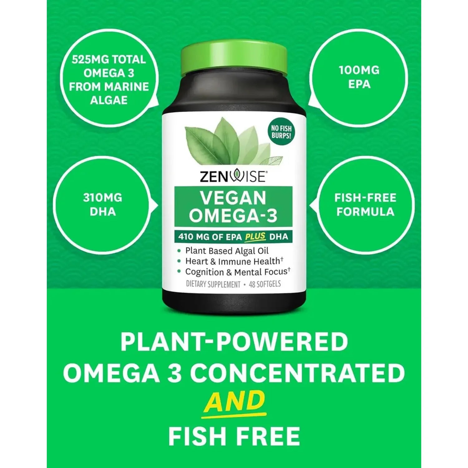 Zenwise Vegan Omega-3 48 Softgels