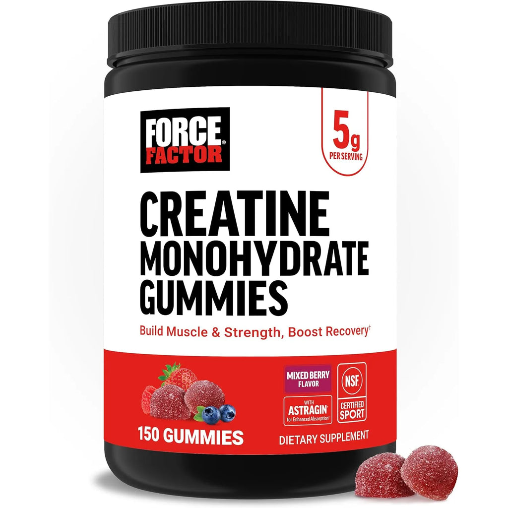 Force Factor Gomitas de creatina 150 gomitas Bayas Mixtas
