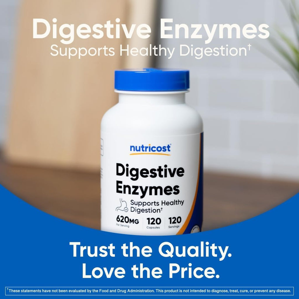 Nutricost Enzimas Digestivas 120 Cápsulas