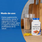 Nutricost Berberina Hcl con Cápsulas de Canela de Ceilán,1200 MG de Berberina y 200 MG de Ceylon por Porción, 120 Cápsulas, 60 Porciónes