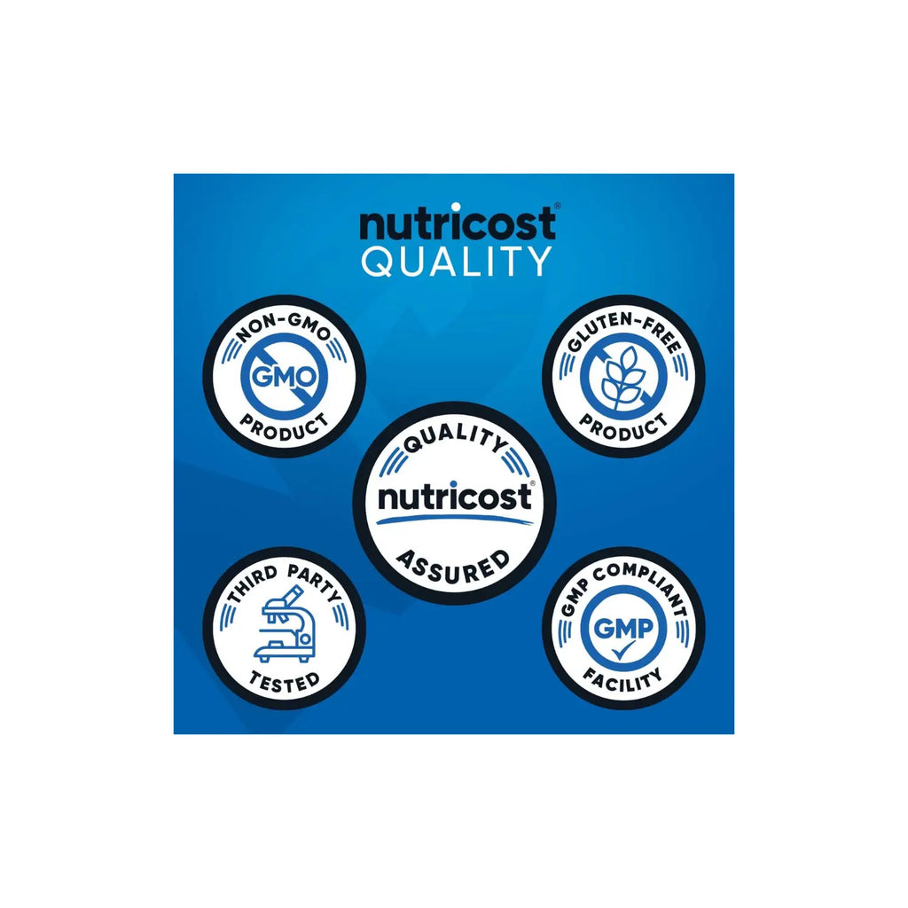 Nutricost Bcaa 2:1:1 Aminoacidos 500mg Rendimiento y recuperacion                 (500 mg por cápsula)