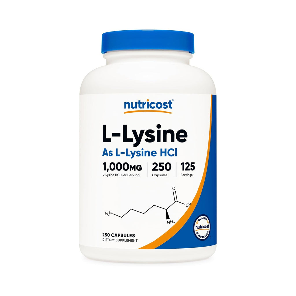 Nutricost L-Lisina 500 mg 250 Cápsulas