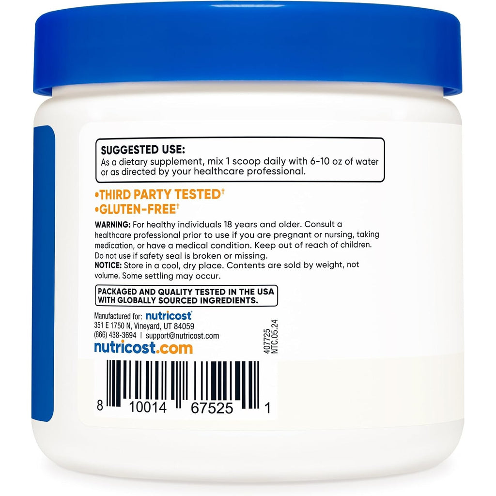Nutricost L-glutamina en Polvo 300 g