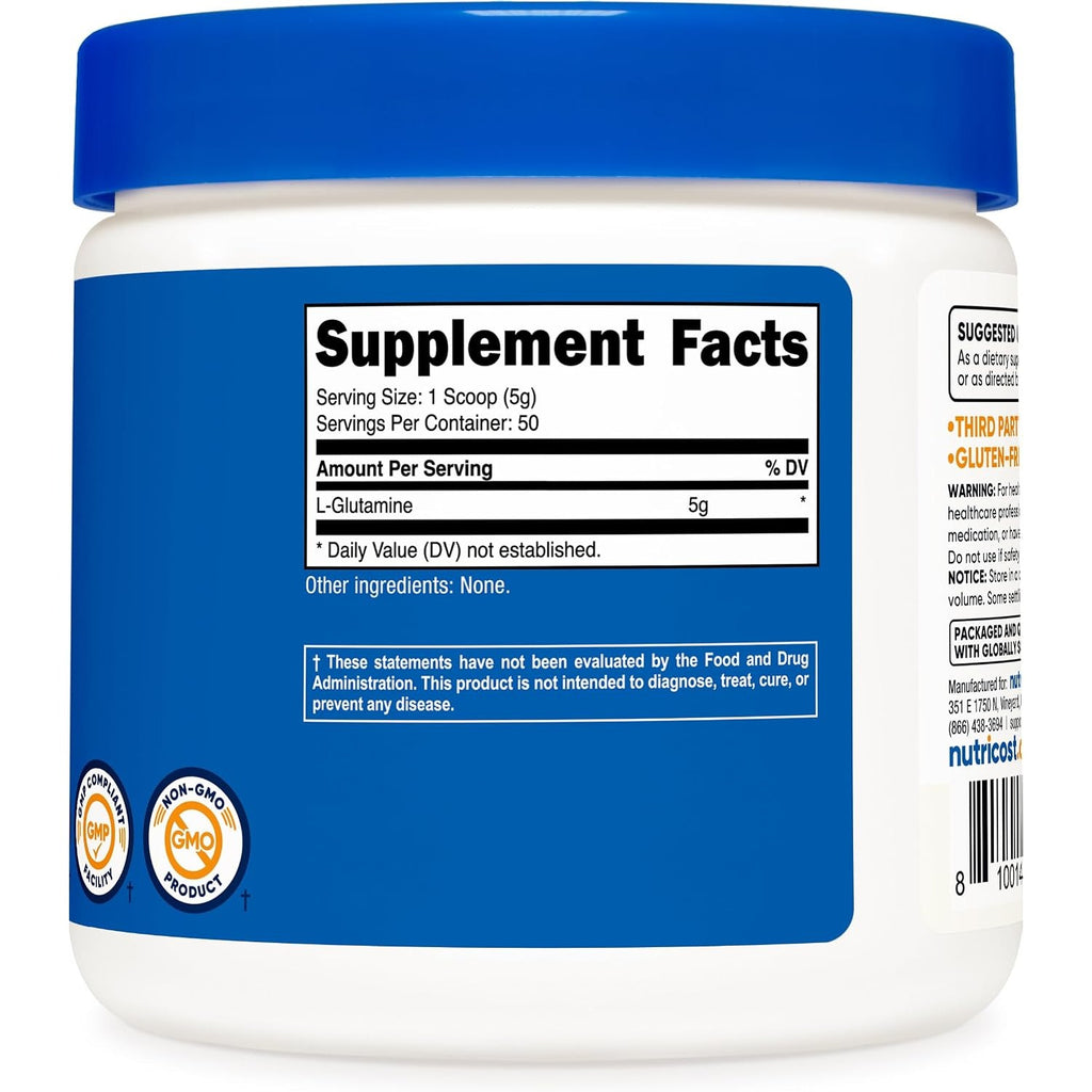 Nutricost L-glutamina en Polvo 300 g