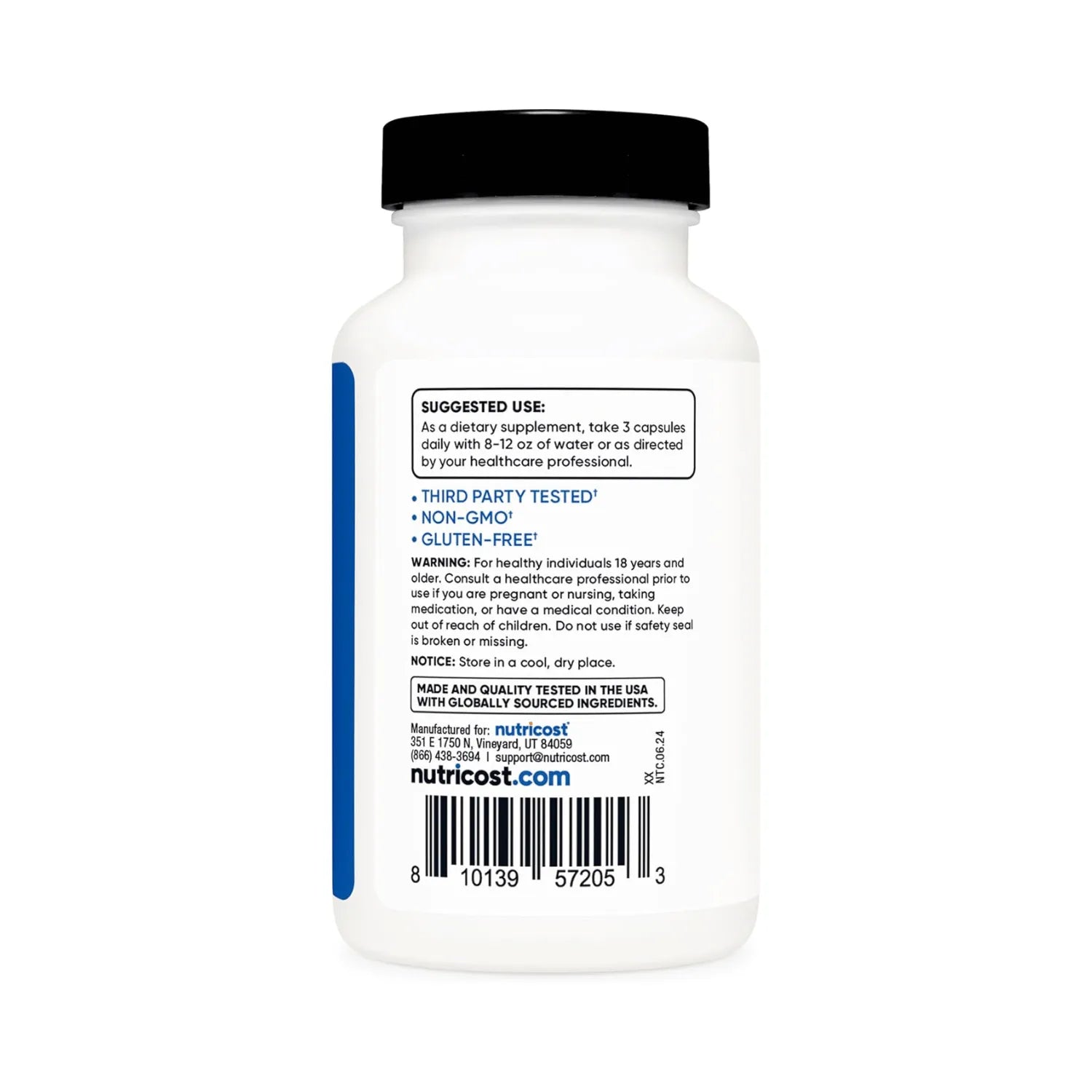 Nutricost Potenciador de óxido nítrico 750mg | 90 cápsulas