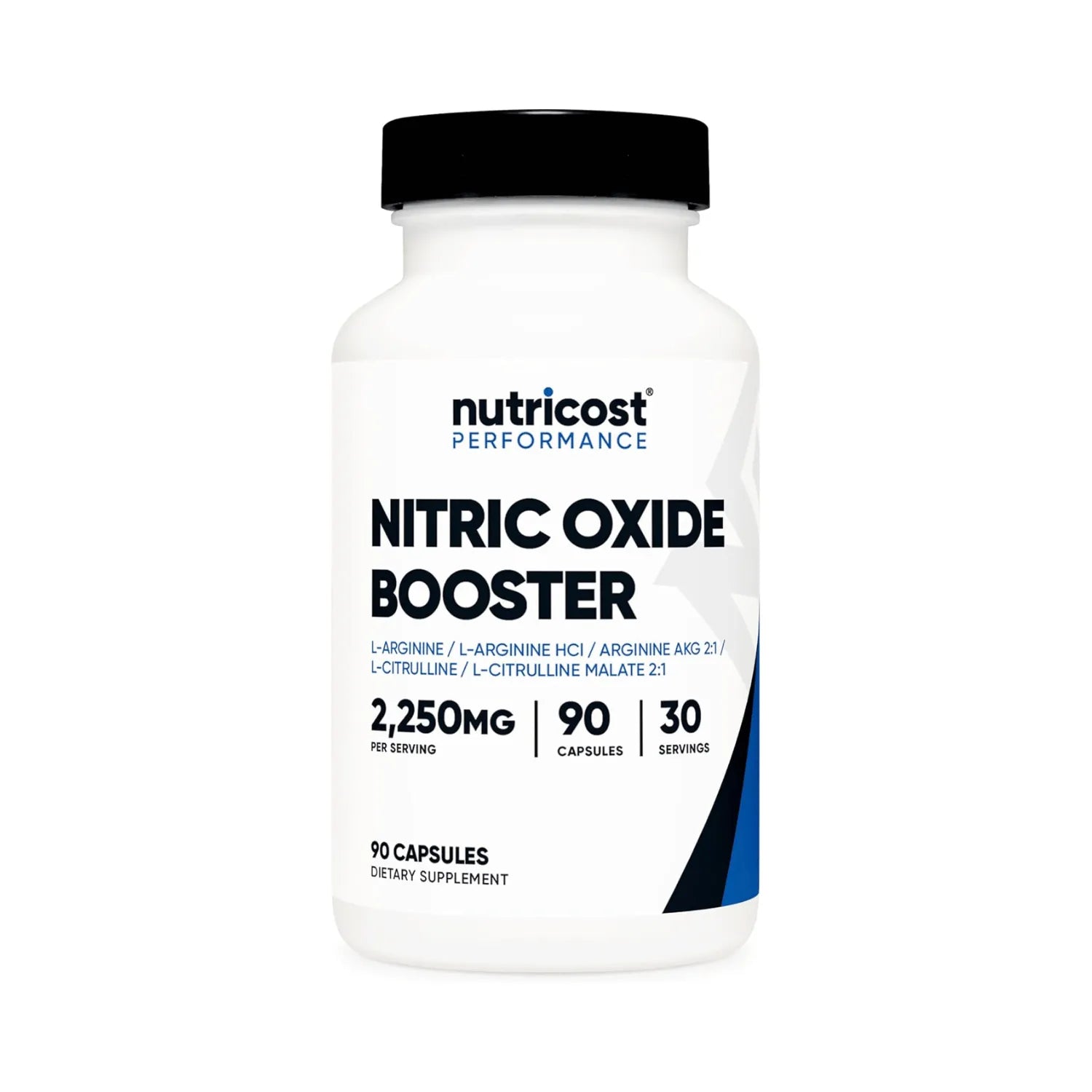 Nutricost Potenciador de óxido nítrico 750mg | 90 cápsulas