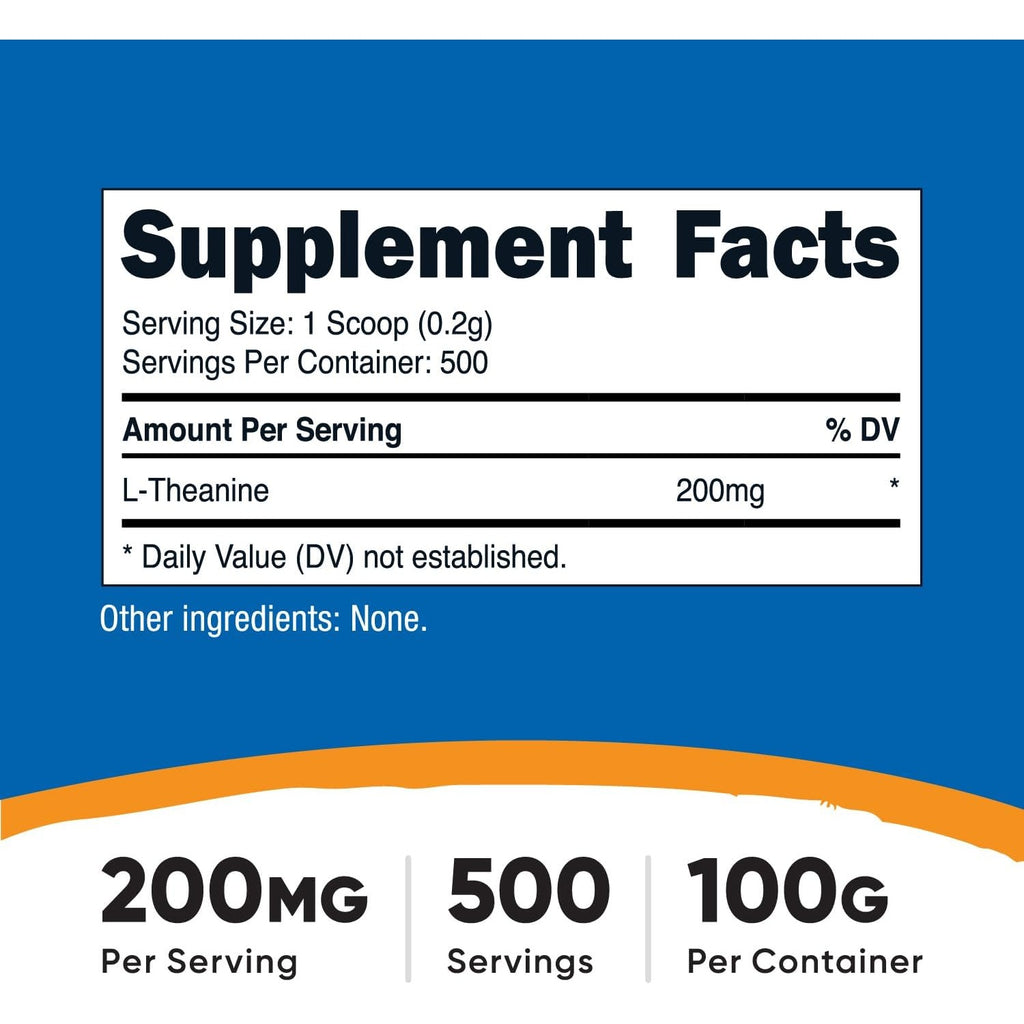 Nutricost L-Teanina en Polvo 100 g