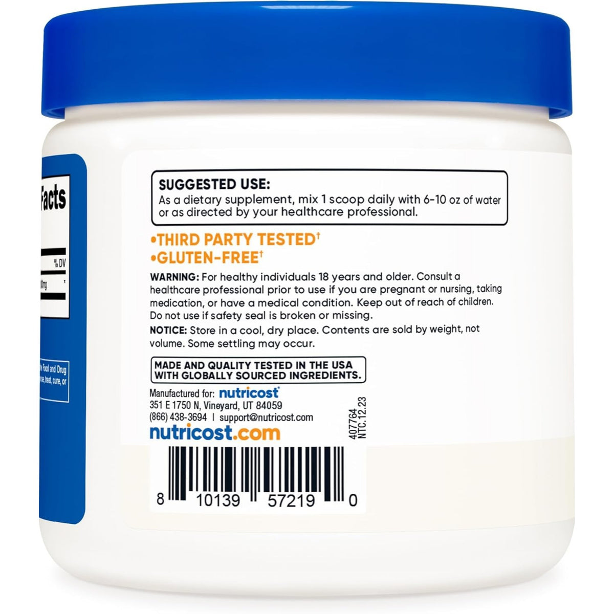 Nutricost L-Teanina en Polvo 100 g