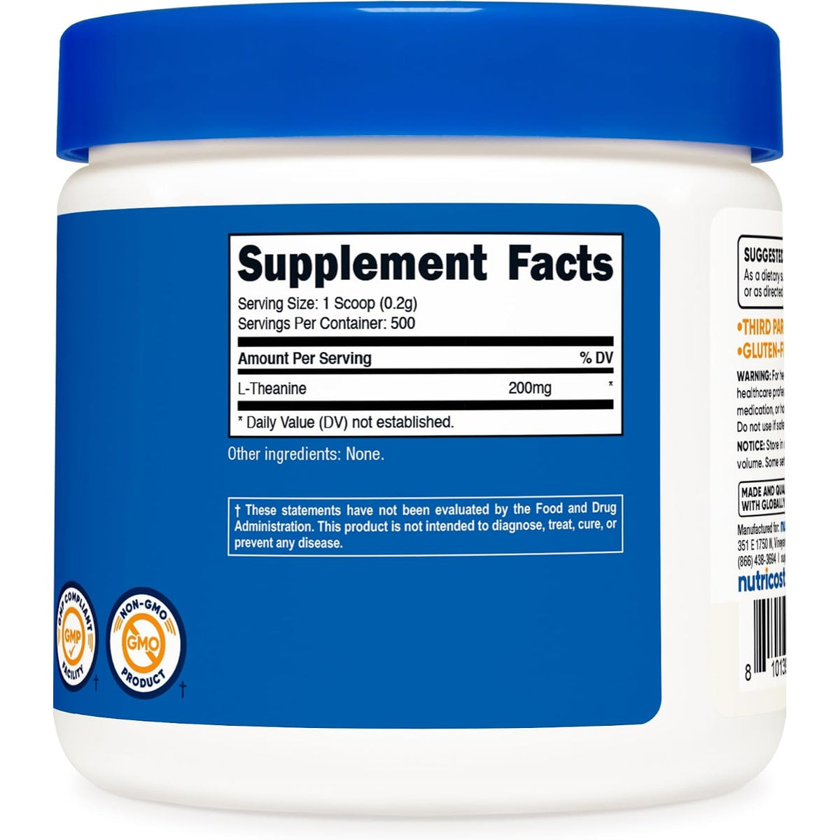 Nutricost L-Teanina en Polvo 100 g
