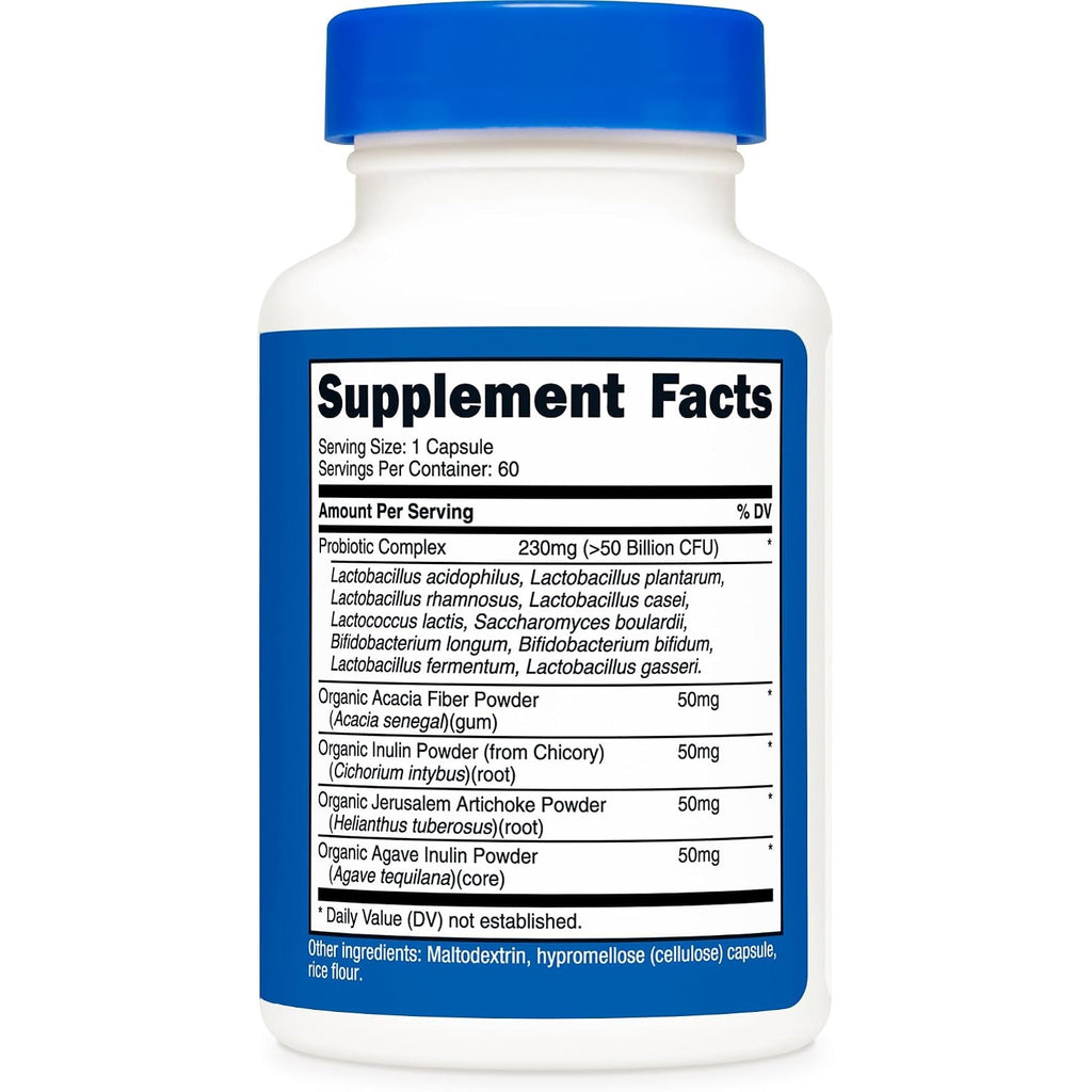 Nutricost Probióticos Complex 50 Mil Millones UFC 60 Cápsulas