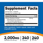 Nutricost Eleuthero Siberiano 500 mg 240 Cápsulas