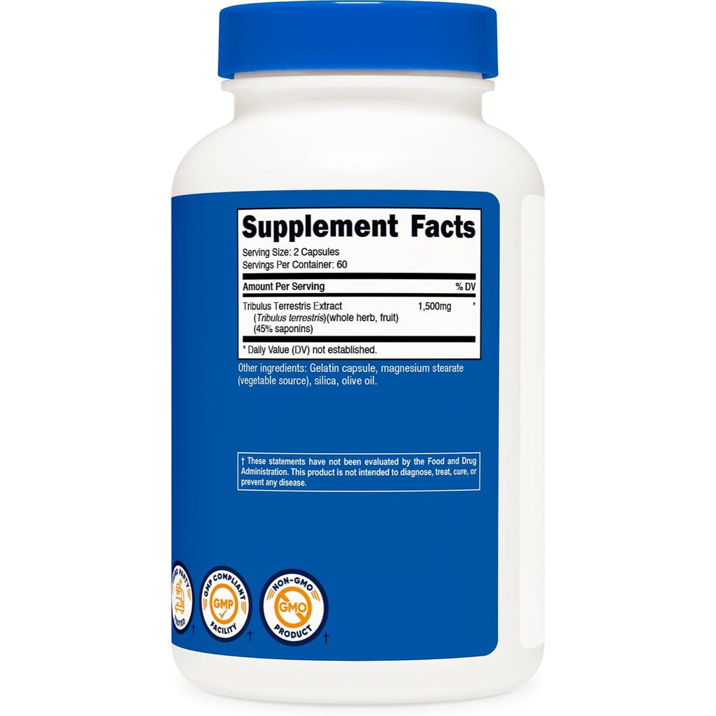 Nutricost Tribulus Terrestris 1500 mg 120 Cápsulas