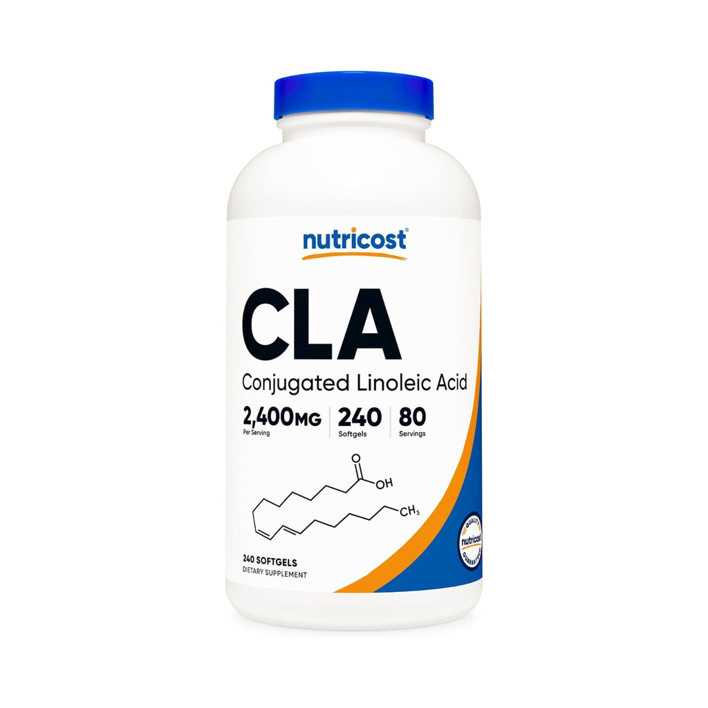 Nutricost CLA Ácido Linoleico Conjugado 2400 mg 240 Cápsulas Blandas