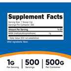 Nutricost MSM en Polvo 500 g 500 Porciones