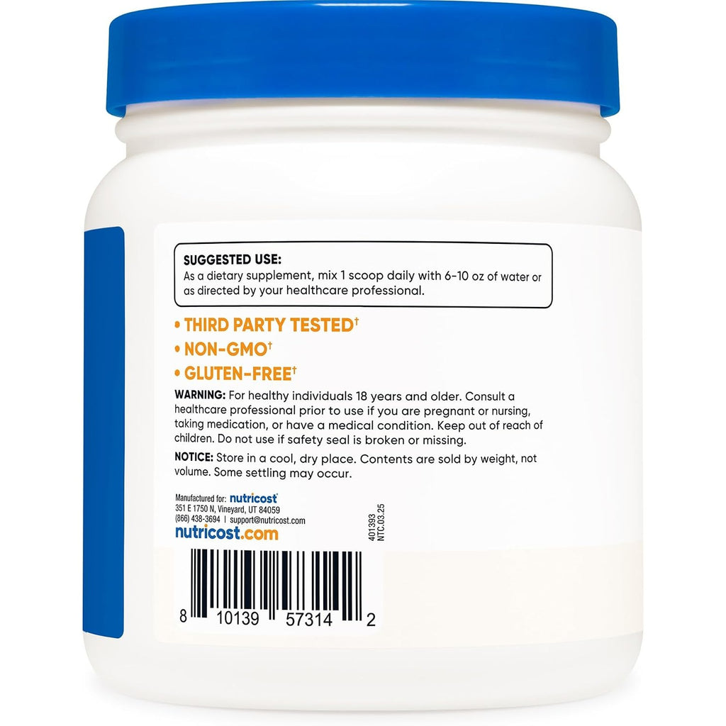 Nutricost MSM en Polvo 500 g 500 Porciones