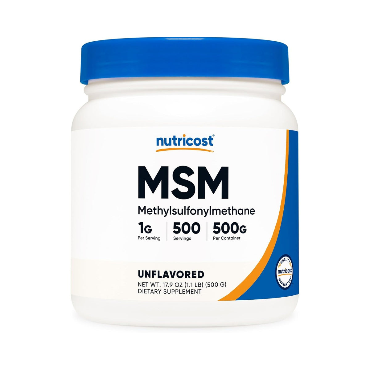 Nutricost MSM en Polvo 500 g 500 Porciones