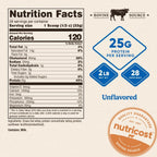 Nutricost Concentrado de Proteína de Suero Grass Fed en Polvo 2 lb Sin Sabor