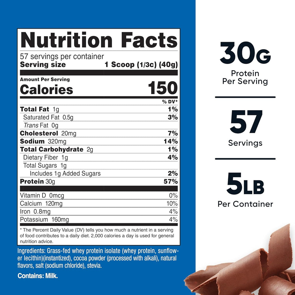 Nutricost Aislado de Proteína de Suero Whey Isolate 5 lb Chocolate