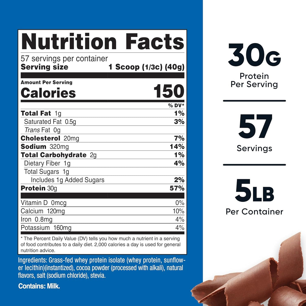 Nutricost Aislado de Proteína de Suero Whey Isolate 5 lb Chocolate
