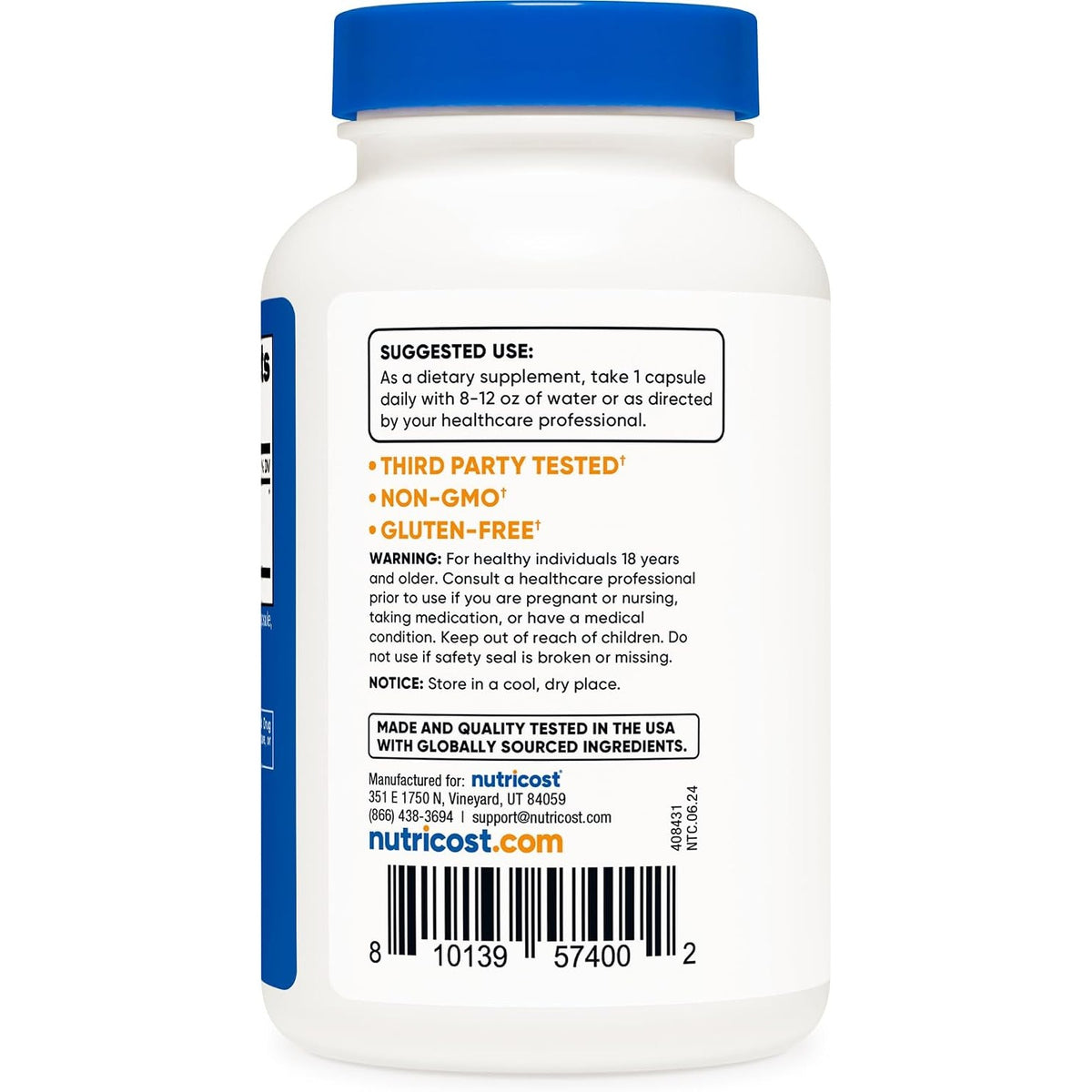 Nutricost Cardo Mariano 1000 MG 120 Cápsulas