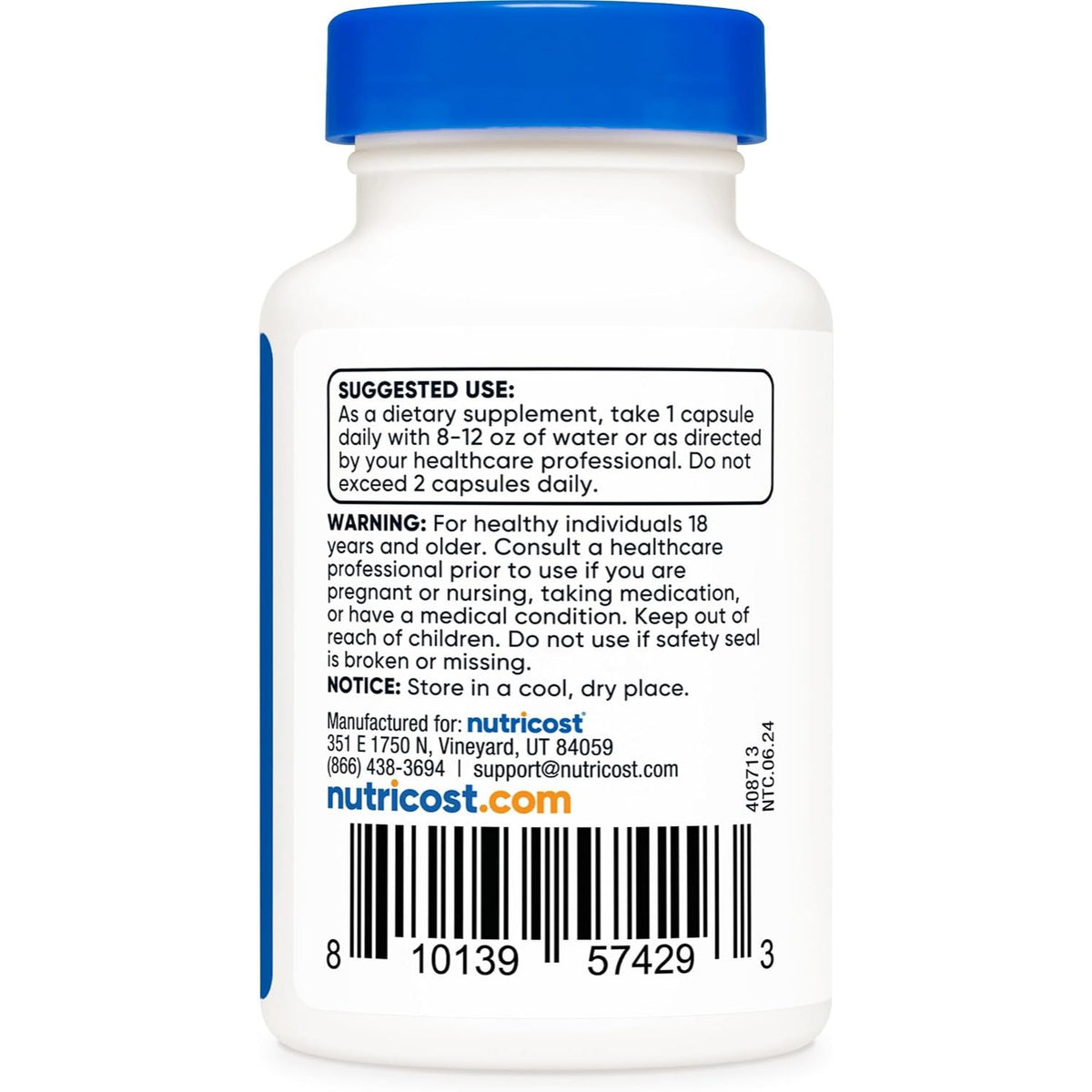 Nutricost Boro 5 mg 30 Cápsulas Vegetales
