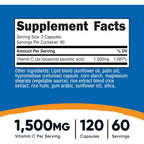 Nutricost Vitamina C Liposomal 1500 mg 120 Cápsulas Vegetales