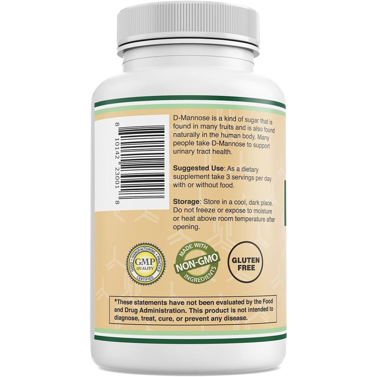 Double Wood D-Manosa 500 mg 90 Cápsulas
