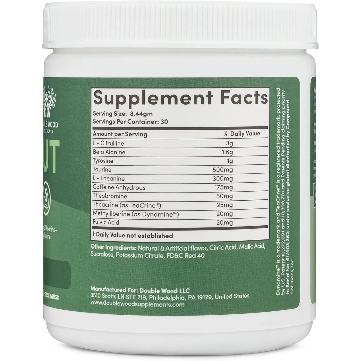Double Wood Pre-Workout Fruit Punch