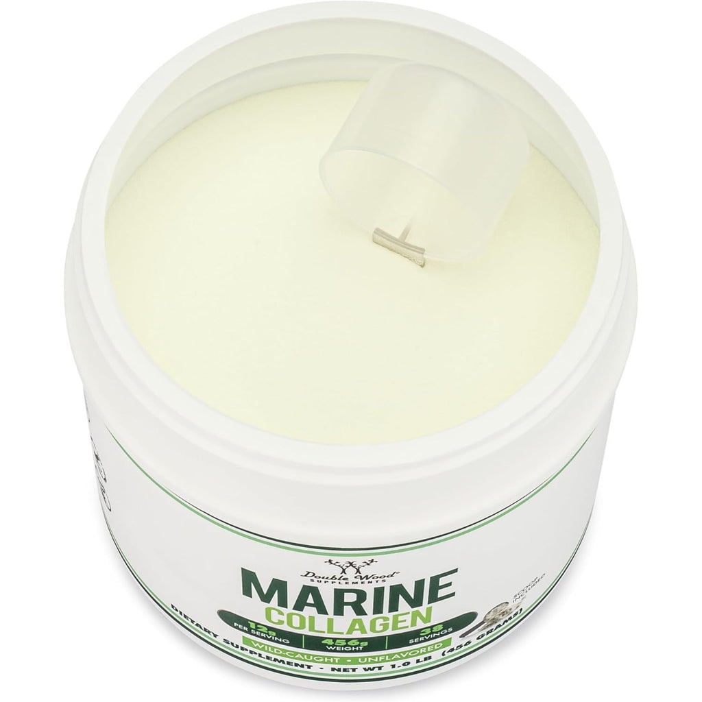 Double Wood Péptidos de Colágeno Marino 454 g Polvo Sin Sabor
