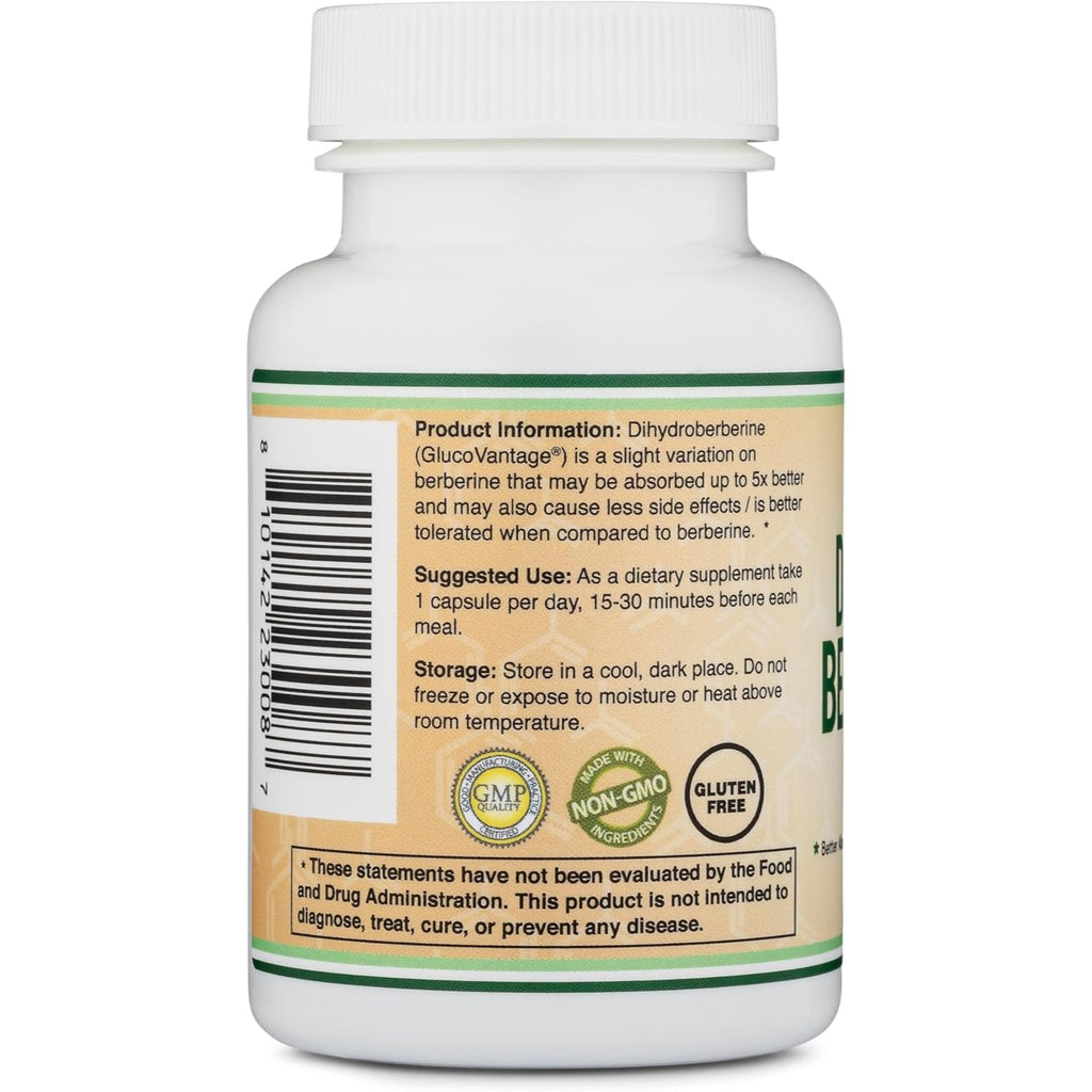 Double Wood Dihidroberberina (GlucoVantage) 100 mg 60 Cápsulas