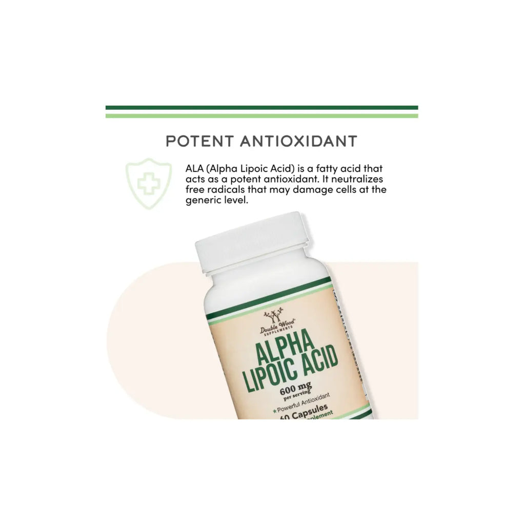 Double Wood Acido Alpha Lipoico 600mg 60caps