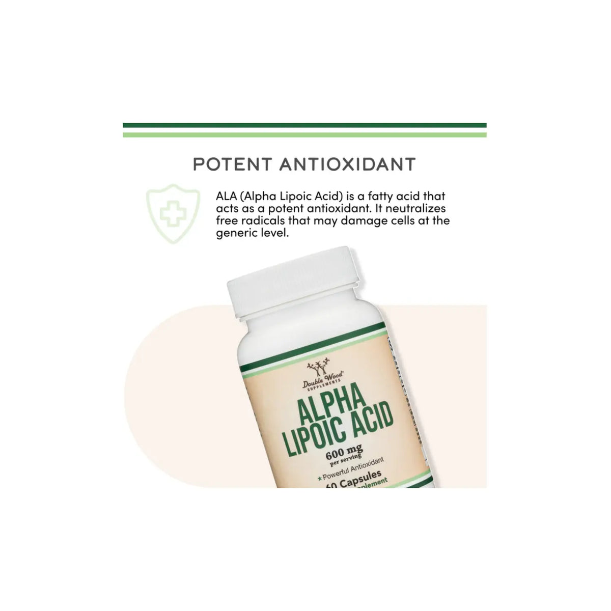 Double Wood Acido Alpha Lipoico 600mg 60caps