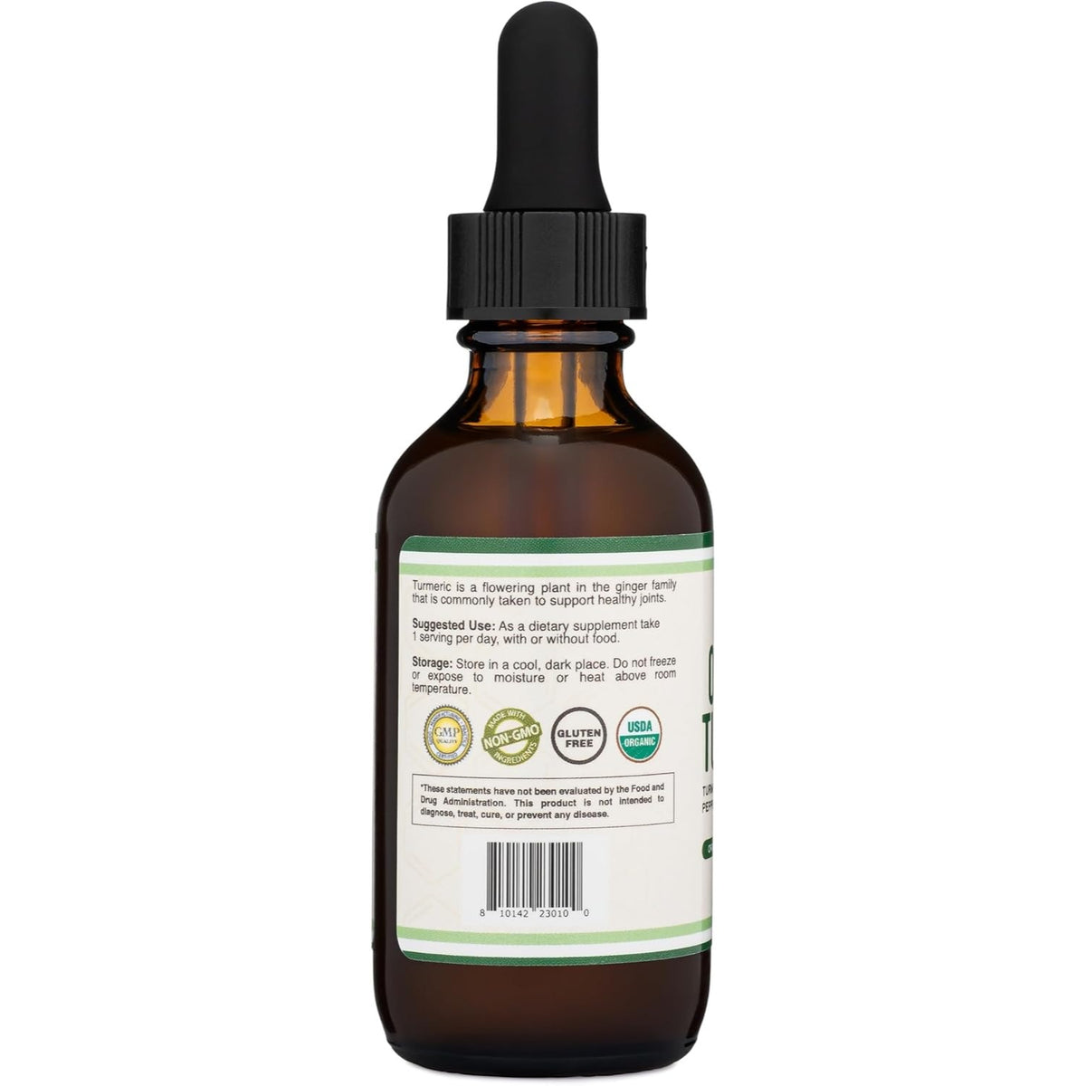 Double Wood Cúrcuma Orgánica con Pimienta Negra 1180 mg 60 Porciones Gotas