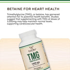 Double Wood TMG Betaína Anhidra 1000 mg 180 Cápsulas