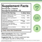 Double Wood Multivitamínico Metilado con TMG y Metilfolato 120 Cápsulas