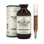 Double Wood Gordolobo Orgánico (Hoja de Mullein) 1160 mg 60 Porciones Gotas sin Alcohol