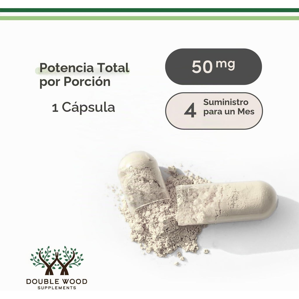 Double Wood Kanna Extracto KannaEase 50 mg 120 Cápsulas