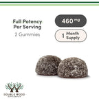 Double Wood Glicinato de Magnesio 400 mg 30 Porciones Gomitas Sabor Uva