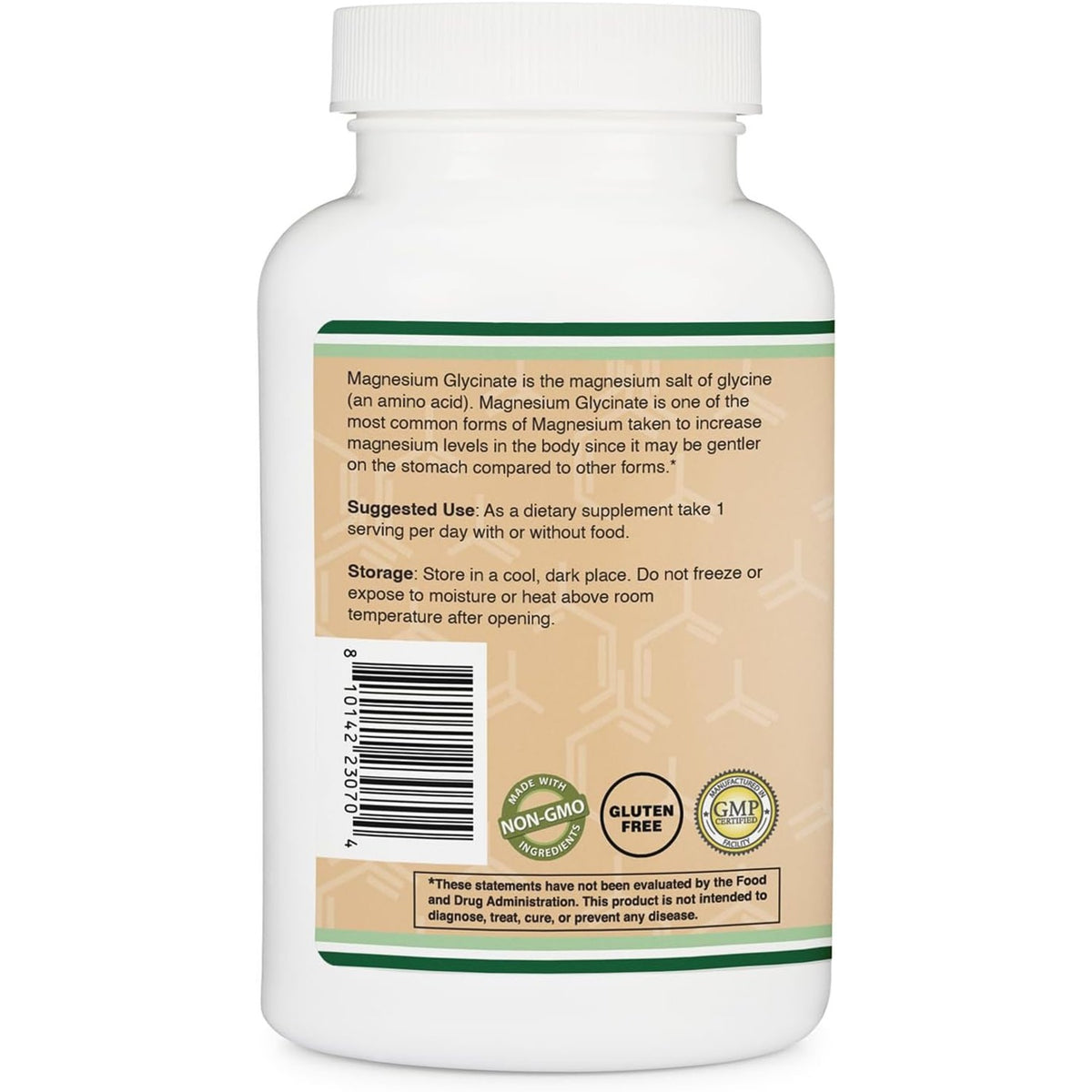 Double Wood Glicinato de Magnesio Extra Fuerte 120 mg 90 Cápsulas
