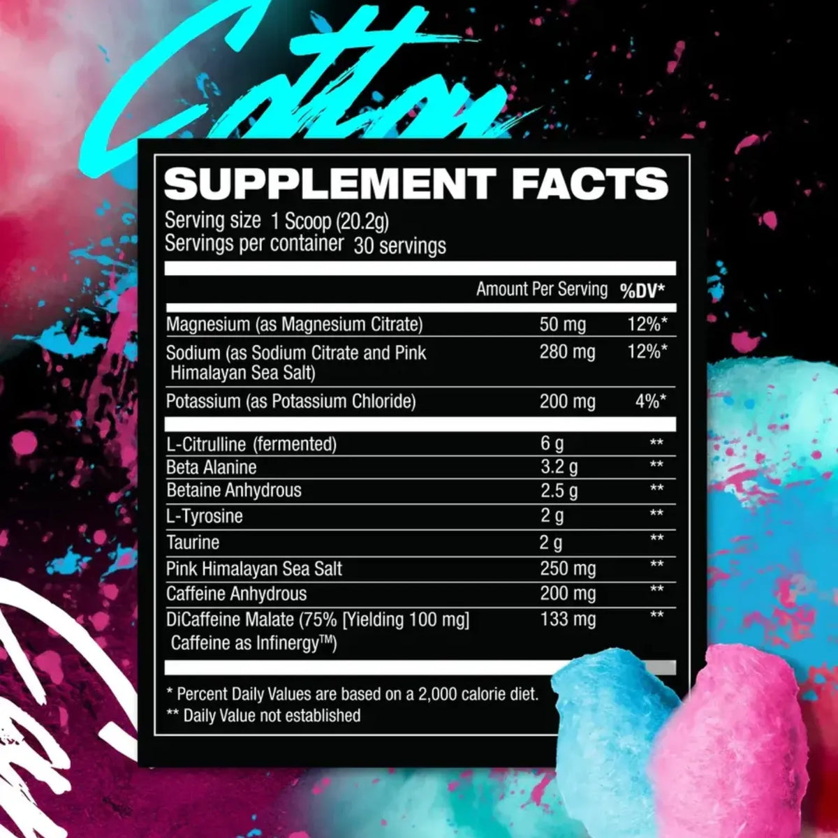 Hosstility Hostile Pre-Workout | Pre Entreno con Citrulina, Beta-Alanina y Cafeína | 30 Servicios | Sabor Cotton Candy