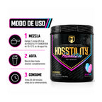 Hosstility Hostile Pre-Workout | Pre Entreno con Citrulina, Beta-Alanina y Cafeína | 30 Servicios | Sabor Cotton Candy