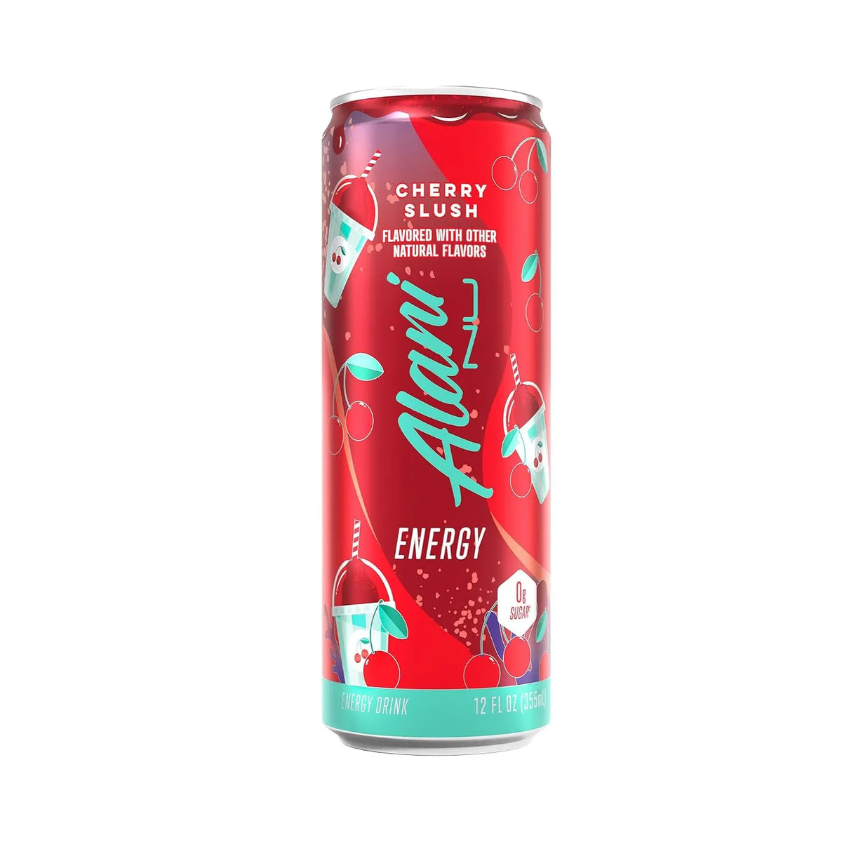 Alani Nu Energy | Bebida Energética con 200 mg de Cafeína | 12 Latas de 355 ml | Sabor Cherry Slush