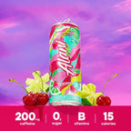 Alani Nu Energy | Bebida Energética con 200 mg de Cafeína | 12 Latas de 355 ml | Sabor Cherry Twist | Energía y Concentración