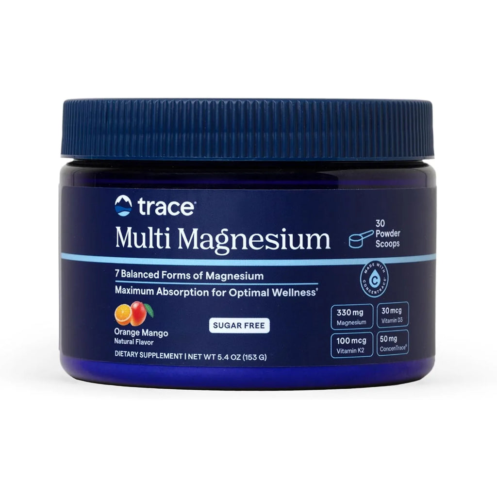 Trace Minerals Multi Magnesium en Polvo 153 g - Mango Naranja