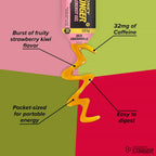 Honey Stinger Energy Gel Plus, Con Cafeína 32mg 24pz/31g Sfn STRAWBERRY KIWI