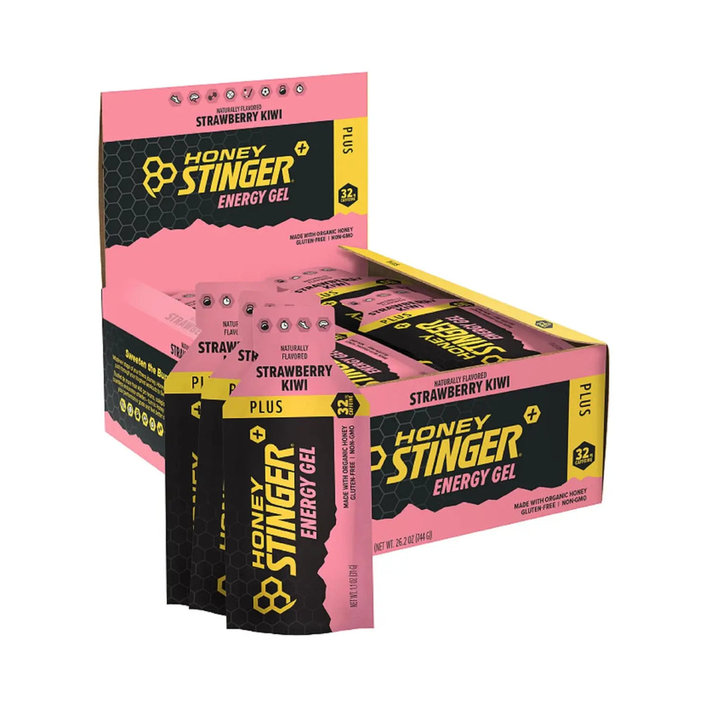 Honey Stinger Energy Gel Plus, Con Cafeína 32mg 24pz/31g Sfn STRAWBERRY KIWI